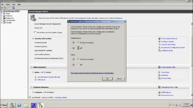 how to disable enhanced security configuration in server 2008 r2 смотреть онлайн