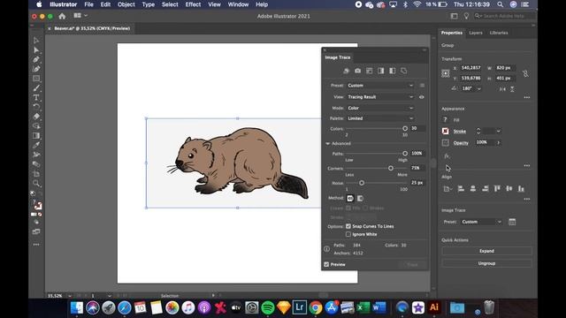 Illustrator - How to use the image trace tool смотреть онлайн