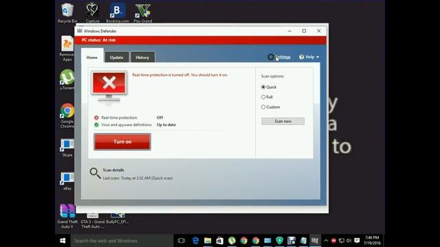 How to disable Antivirus On windows 10!! смотреть онлайн