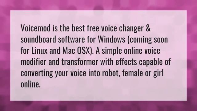 Does Voicemod work for Mac? смотреть онлайн