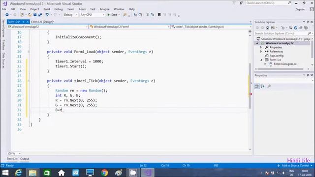 How to Randomly Change a Color Of Form C# смотреть онлайн