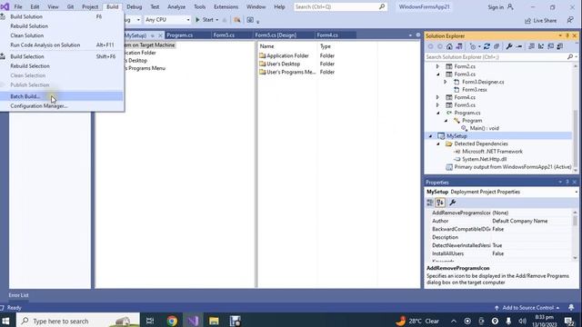 30. How to Create Setup.Exe File in Visual Studio 2019 | C# WinForms Tutorial for Beginners смотреть онлайн
