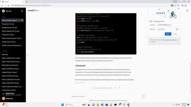 python pandas install смотреть онлайн