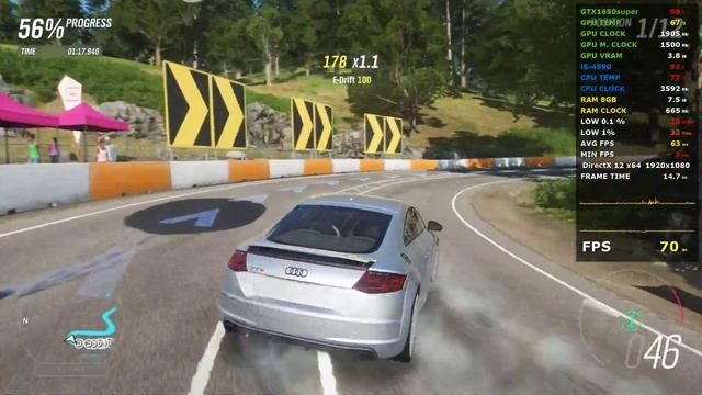 Forza Horizon 4 - GTX 1650 super 4GB - i5 4590 - High 1080p смотреть онлайн