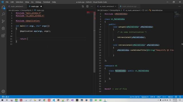 Qt#04 - Demystify Qt Creator Generated Files and uic Compiler смотреть онлайн