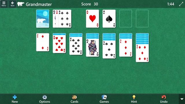 Microsoft Solitaire Klondike - simple unsolvable example смотреть онлайн
