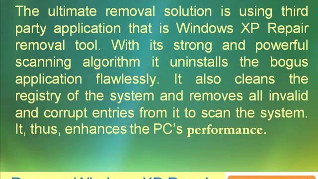 Remove Windows XP Repair-the severe threat of your PC смотреть онлайн