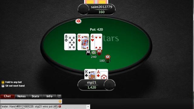 Heads up Texas Hold'em Poker Table @Pokerstars #3 смотреть онлайн
