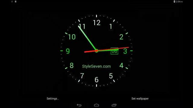 Analog Clock Live Wallpaper-7_ смотреть онлайн