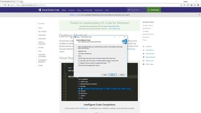 Installing Visual Studio Code on Windows 10 смотреть онлайн