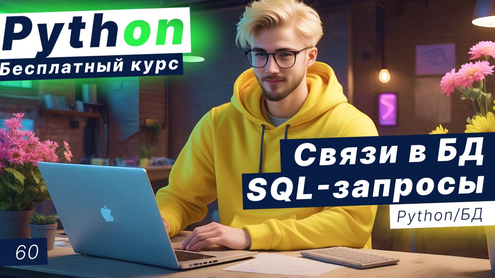 Урок 60. Базы данных в Python. SQL запросы. Практика. Логический и суррогатный ключ. Связи смотреть онлайн