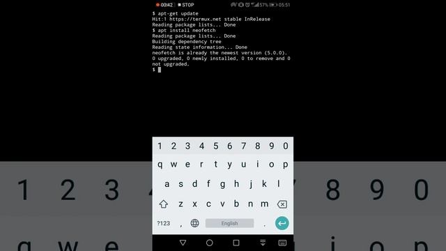 Neofetch - Termux on Android to display system information смотреть онлайн