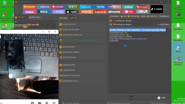 Samsung A21s FRP Unlock Using TFT Tool Free