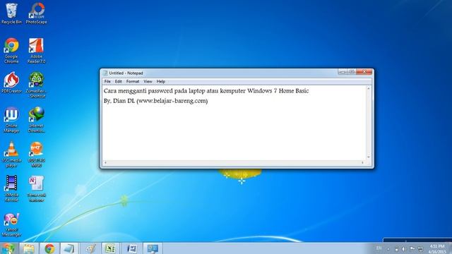 Cara mengganti password pada laptop atau komputer Windows 7 Home Basic смотреть онлайн