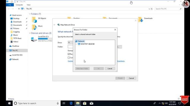 Map network drive windows 10 || how to create map network drive смотреть онлайн