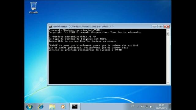 Démo commande "chkdsk" смотреть онлайн
