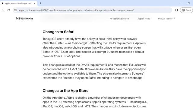 Exploring Apple's NEW iOS, Safari, and App Store Changes in the European Union (EU) смотреть онлайн