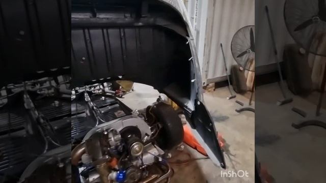 air ride compressor and tank install in a vw beetle rat trap смотреть онлайн