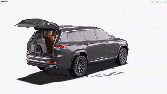 Jeep Grand Cherokee L Summit with HQ interior 2024 3D model by 3DModels.org смотреть онлайн
