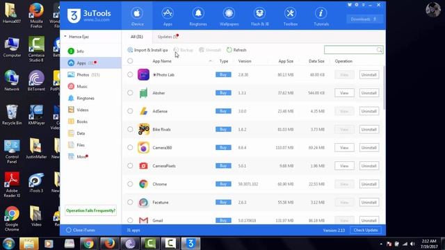 3uTools Best File Menager for IOS Devics on Windows смотреть онлайн