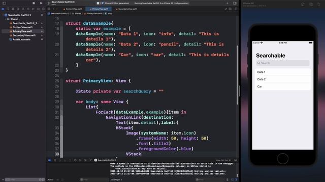 Create Unified Search Experience Using SwiftUI 3.0 смотреть онлайн