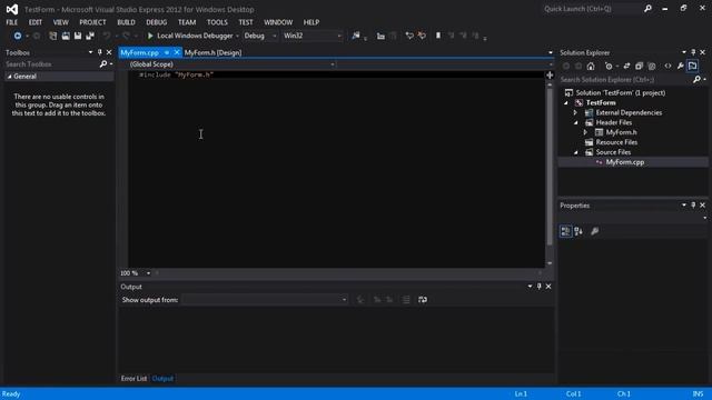 [C++|Visual studio 2012] How to create a Windows Form Project смотреть онлайн