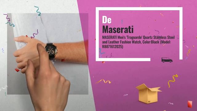 10 Mejores Ventas De Maserati: MASERATI Men's 'Ricordo' Quartz Stainless Steel Fashion Watch, смотреть онлайн