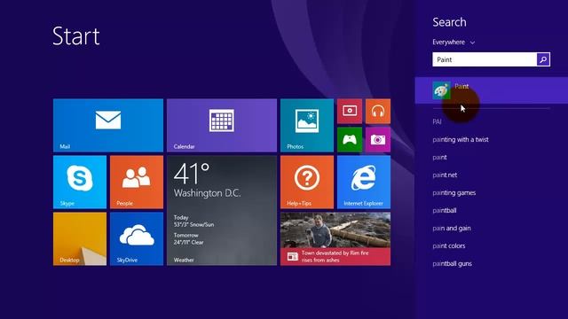 Windows 8.1 Tips - Creating a Microsoft Paint Tile on Start Screen смотреть онлайн