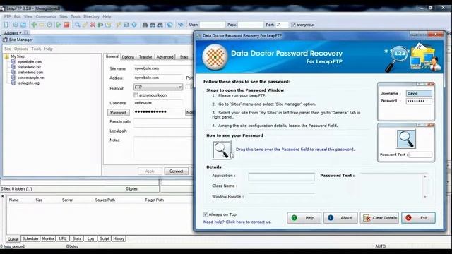 Free Password Recovery Software For LeapFTP FTP File Transfer Protocol To Recover Deleted Passwords смотреть онлайн