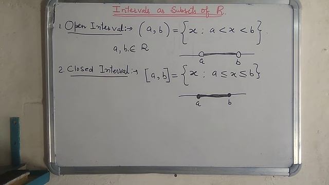 INTERVALS As subsets of real numbers R. class 11 смотреть онлайн