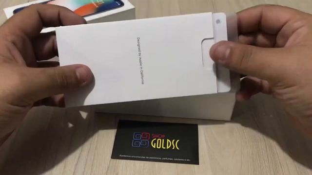 Unboxing IPhone X 64gb Silver - Goldscshop смотреть онлайн