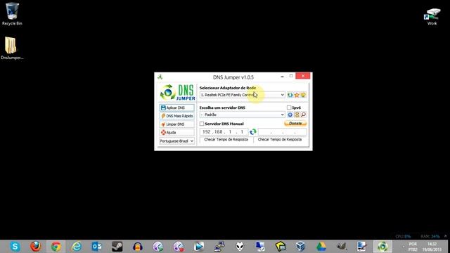 Utilizando o DNS Jumper. смотреть онлайн