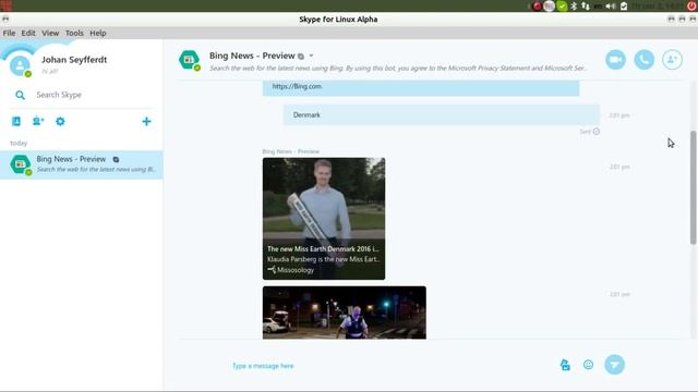 Skype for Linux Alpha 1.6 смотреть онлайн