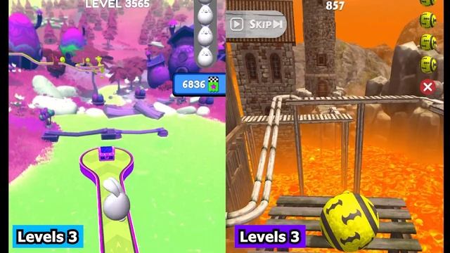 Going Balls vs Rollance - Which Rabbit🐇Ball Will Pass 4 Levels First? Race-594 смотреть онлайн