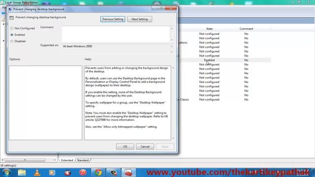How to Prevent Windows 7 Users to change Desktop Background in Hindi смотреть онлайн