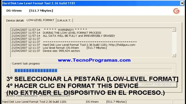 HDD Low Level Format Tool 4 25 смотреть онлайн