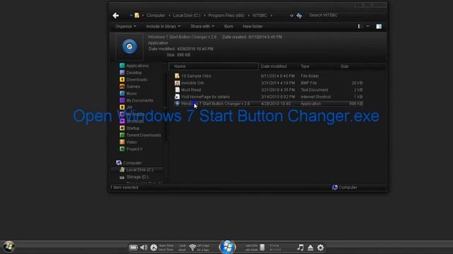 How to Change/Remove Windows Start Orb Button смотреть онлайн