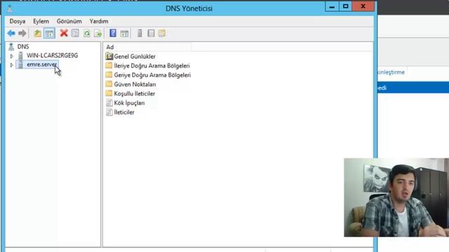 MS Server 2012'de DNS Server kurulumu.. смотреть онлайн