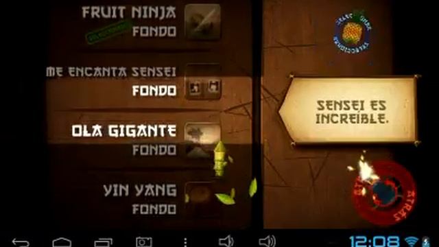 Gameplay Fruit Ninja Android смотреть онлайн