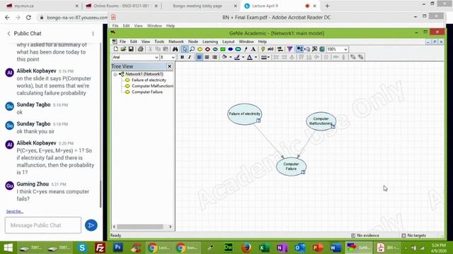 Bayesian Network using GeNIe Software смотреть онлайн