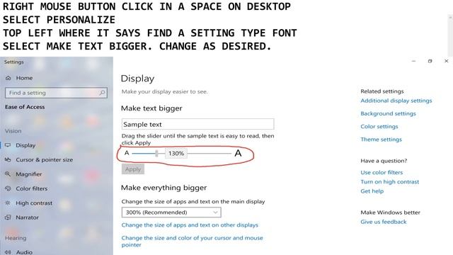 CHANGE DESKTOP FONT SIZE IN WINDOWS 10 (APRIL 2019) смотреть онлайн