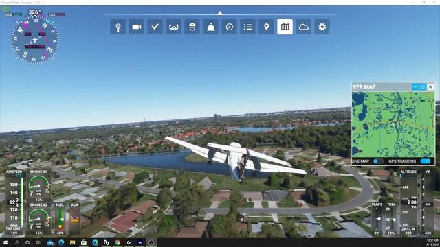 Microsoft Flight Simulator 2020 Universal Studios fly over смотреть онлайн