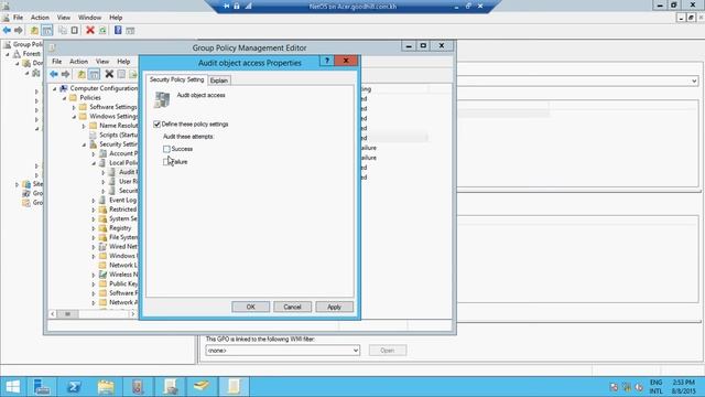 Configure Audit Policy смотреть онлайн