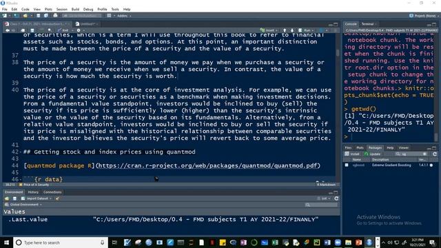 FINANLY K31 Oct 21, 2021 Downloading stock prices using Quantmod смотреть онлайн