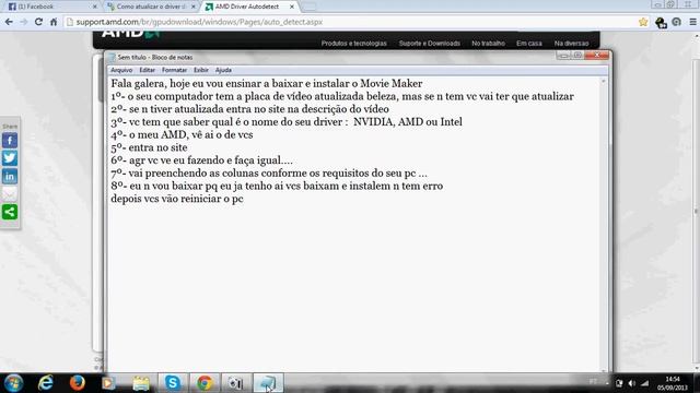 Como baixar e instalar o Movie Maker, Windows Live Essentials e atualizar a placa de vídeo do seu p смотреть онлайн