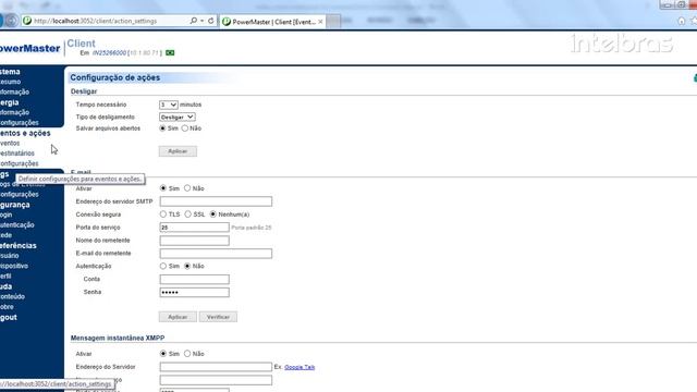 Configure eventos e ações pelo software de monitoramento Power Master Versão Client - i 1812 смотреть онлайн