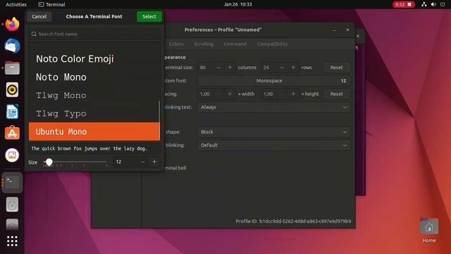 Tips supaya mengubah jenis dan ukuran font di terminal Ubuntu смотреть онлайн