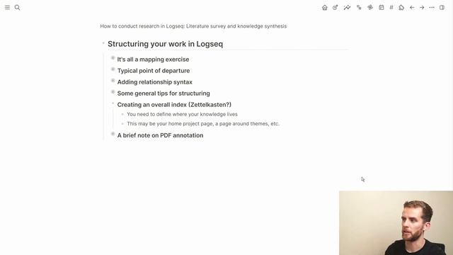 How to use Logseq for research: Structuring your literature review and knowledge synthesis смотреть онлайн