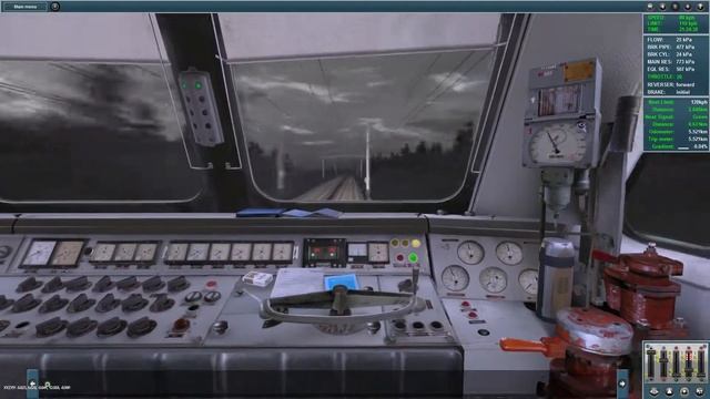 Trainz Simulator 2012 | ЧС8-036 | Балезнино - Крутоборка | смотреть онлайн